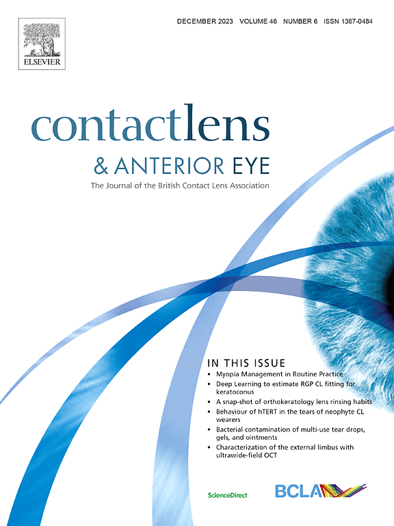 Go to journal home page - Contact Lens and Anterior Eye